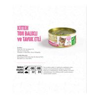 Nf Tahılsız Tavuk Etli&Ton Balıklı 85Gr Yavru Yaş Kedi Maması